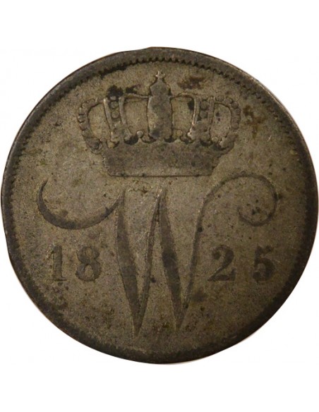 Pays-Bas Guillaume Ier 1772-1843 10 Cents Argent 1825 Utrecht
