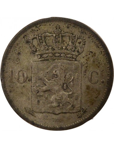 Pays-Bas Guillaume Ier 1772-1843 10 Cents Argent 1825 Utrecht