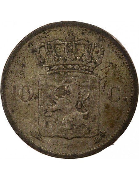 Pays-Bas Guillaume Ier 1772-1843 10 Cents Argent 1825 Utrecht