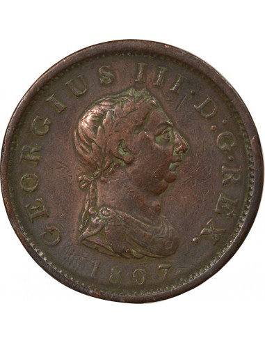 Roi de Grande-Bretagne et d´Irlande (1801-1820) 2e Effigie Penny Cuivre 1807 Londres