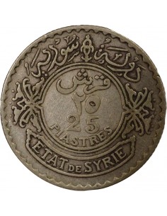 Syrie 25 Piastres Argent 1929 A Paris 2