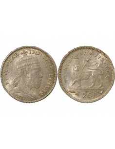 Ethiopie Menelik II Gersh Argent 1895 (1903-1923) A - Paris