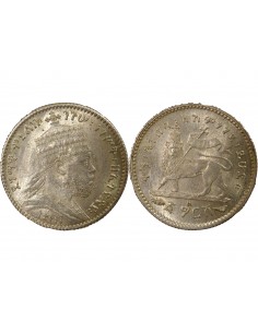 Ethiopie Menelik II Gersh Argent 1895 (1903-1923) A - Paris