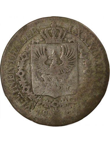 Etats Allemands (Prusse) Frédéric-Guillaume III 1/6 Thaler Argent 1822-1827 A Berlin