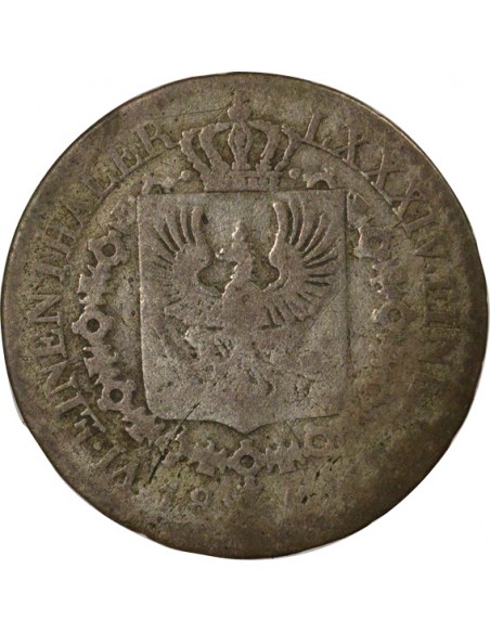 Etats Allemands (Prusse) Frédéric-Guillaume III 1/6 Thaler Argent 1822-1827 A Berlin