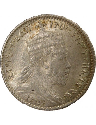 Ethiopie Menelik II Gersh Argent 1895 (1903-1923) A - Paris