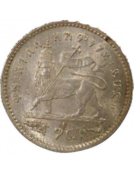 Ethiopie Menelik II Gersh Argent 1895 (1903-1923) A - Paris