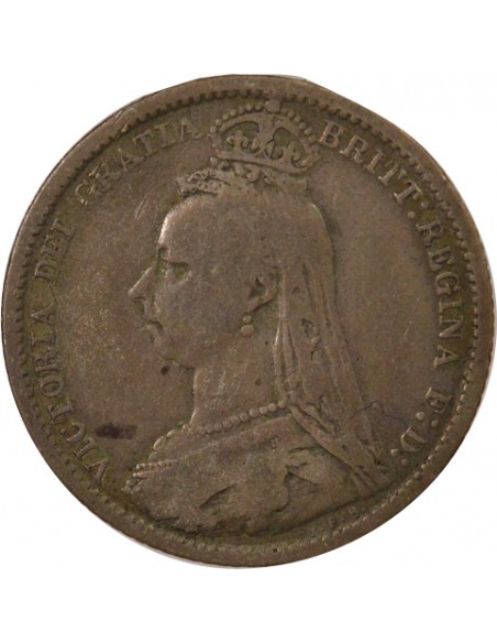 2e Type 6 Pence Argent 1889