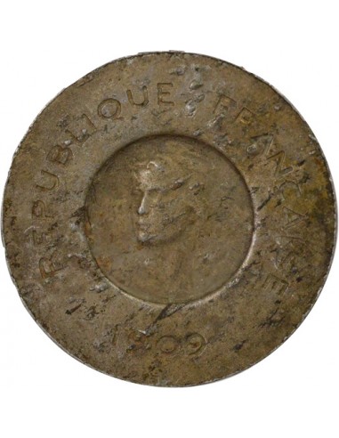 Essai de Rude 10 centimes Aluminium 1909 A Paris