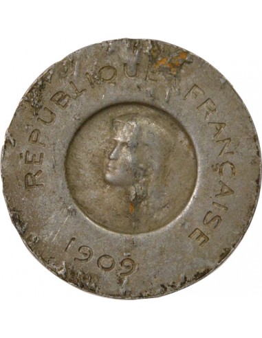 Essai de Rude 10 centimes Aluminium 1909 A Paris