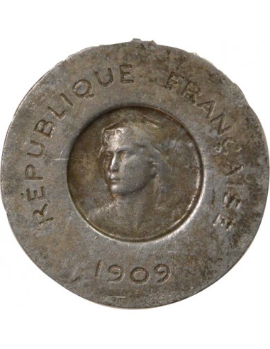 Essai de Rude 10 centimes Aluminium 1909 A Paris