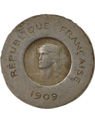 Essai de Rude 10 centimes Aluminium 1909 A Paris