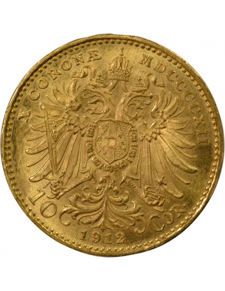 Autriche Refrappe 10 Couronne Or 1910 A Vienne