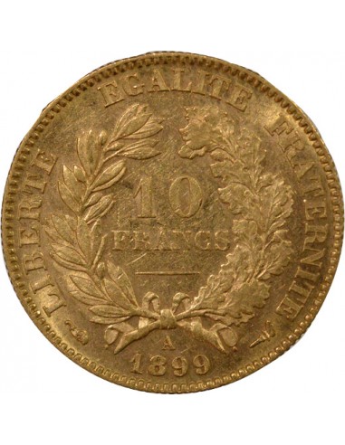 Céres - Demeter IIIe République 10 francs Or 1899 A - Paris