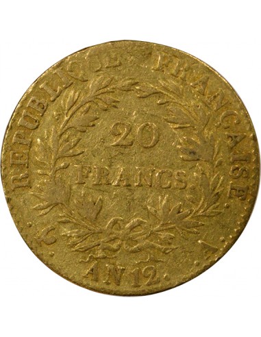 Roi d'Italie 20 Francs Or AN 12 A Paris