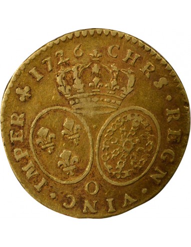 Louis XV Au Buste Habillé Louis d'Or au Buste Habillé Or 1726 O Riom