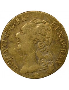 Louis XVI A la Tête nue Louis d'or tête Nue Or 1786 W Lille 2