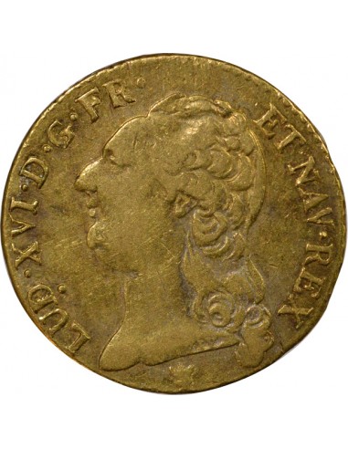 Louis XVI A la Tête nue Louis d'or tête Nue Or 1786 W Lille