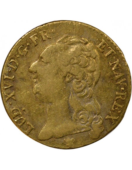 Louis XVI A la Tête nue Louis d'or tête Nue Or 1786 W Lille