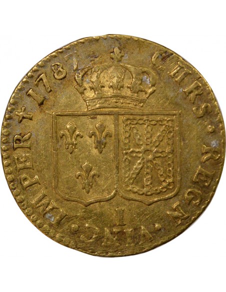 Louis XVI A la Tête nue Louis d'or tête Nue Or 1786 W Lille