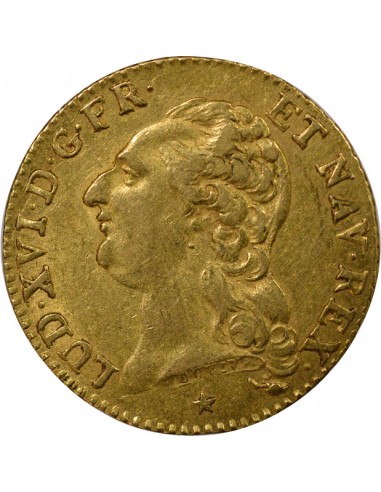 Louis XVI A la Tête nue Louis d'or tête Nue Or 1786 W Lille