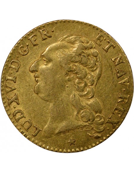 Louis XVI A la Tête nue Louis d'or tête Nue Or 1786 W Lille