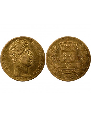 Charles X 5 Feuilles 20 Francs Or 1827 A - Paris