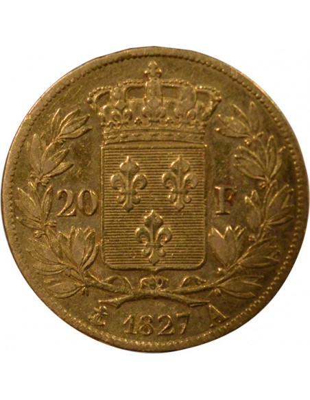 Charles X 5 Feuilles 20 Francs Or 1827 A - Paris