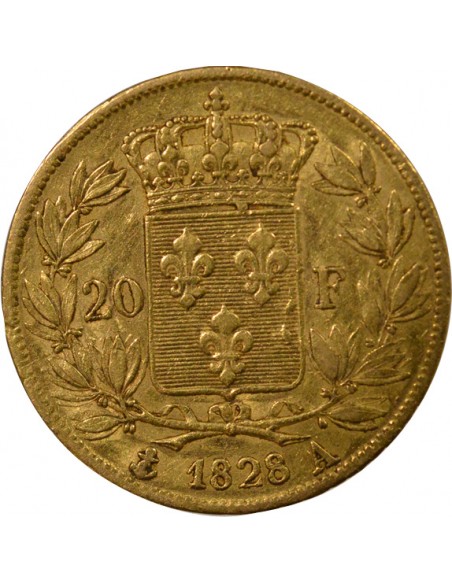 Charles X 5 Feuilles 20 Francs Or 1828 A - Paris