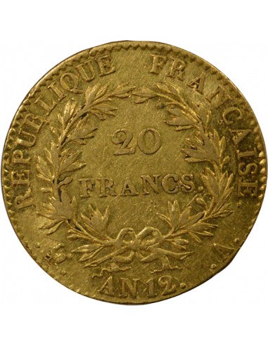 Roi d'Italie 20 Francs Or AN 12 A Paris