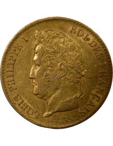 Louis-Philippe Ier Domard 40 Francs Or 1834 A Paris