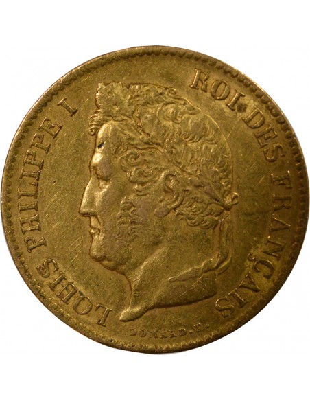 Louis-Philippe Ier Domard 40 Francs Or 1834 A Paris