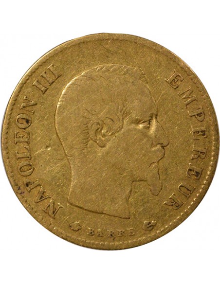 Grand module 10 francs Or 1858 BB Strasbourg