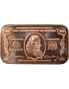 USA Benjamin Franklin 100$ Benjamin Franklin Once Cuivre 2