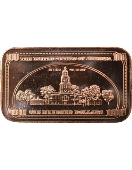 USA Benjamin Franklin 100$ Benjamin Franklin Once Cuivre
