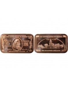 USA Benjamin Franklin 100$ Benjamin Franklin Once Cuivre