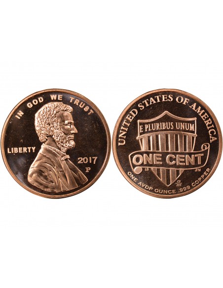 USA Lincoln Head Once Cuivre