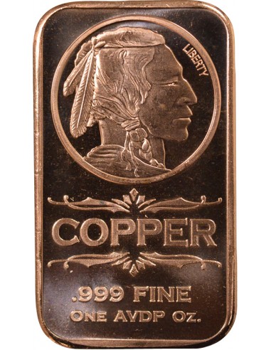 USA Tête d'Indien Once Cuivre