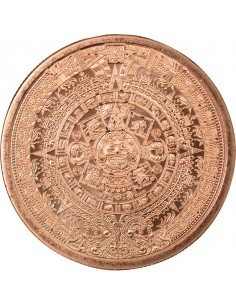 USA Calendrier Aztèque Once Cuivre 2