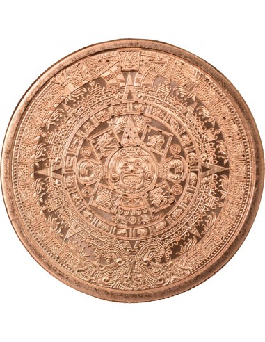 USA Calendrier Aztèque Once Cuivre