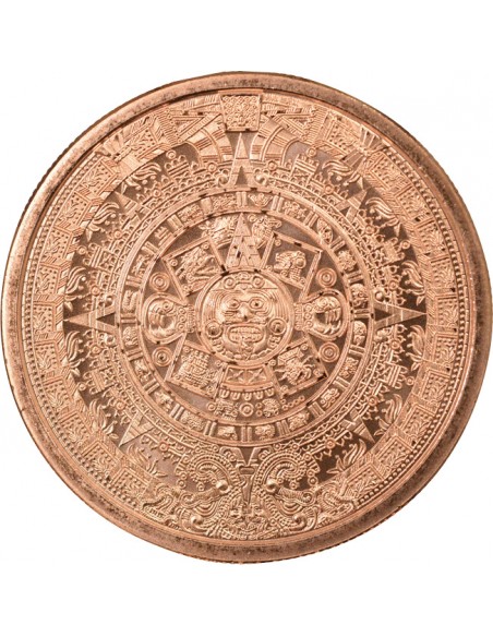 USA Calendrier Aztèque Once Cuivre