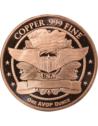 USA Maple Leaf Once Cuivre