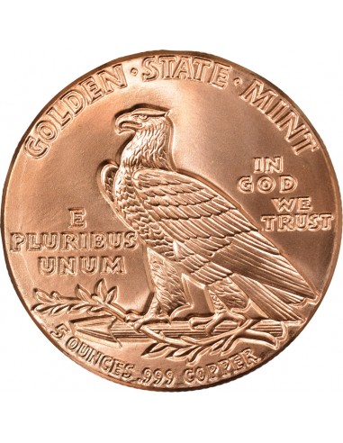 USA Tête d'Indien Once Cuivre