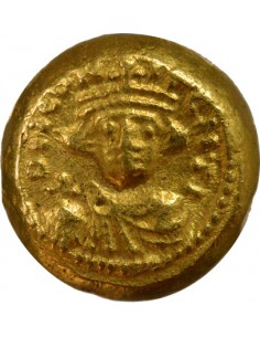 Empire Byzantin Constant II Héraclius Solidus Or 644-645 Carthage 2
