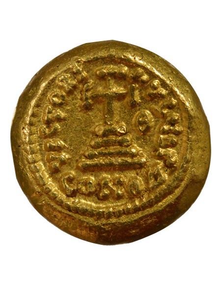 Empire Byzantin Constant II Héraclius Solidus Or 644-645 Carthage