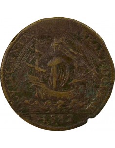 Bonaventure de Compludo Maire de Nantes Jeton Laiton 1582 2