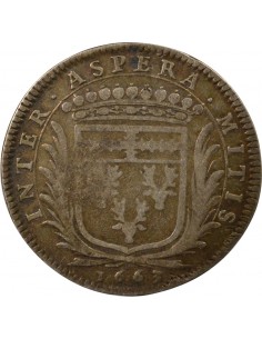 Louis Macé Maire de Nantes Jeton Argent 1663 2
