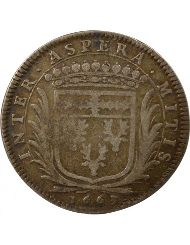Louis Macé Maire de Nantes Jeton Argent 1663