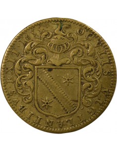Jean Fournier Maire de Nantes Jeton Laiton 1655 2