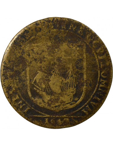Jacques de Bourgues Maire de Nantes Jeton Laiton 1647